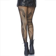 Leg Avenue Snake Design Fishnet Tights - Bold Style