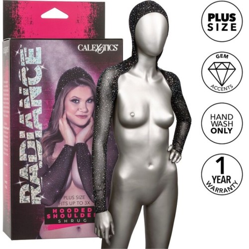 Radiance Encogimiento De Hombros Con Capucha Talla Grande - Elegancia Atractiva