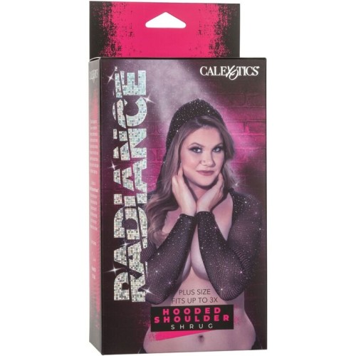 Radiance Shoulder Shrug Hoodie Plus Size - Alluring Elegance