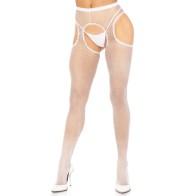 Daring Open Crotch Fishnet Stockings