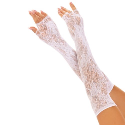 Fingerless Floral Opera Gloves for Elegant Events