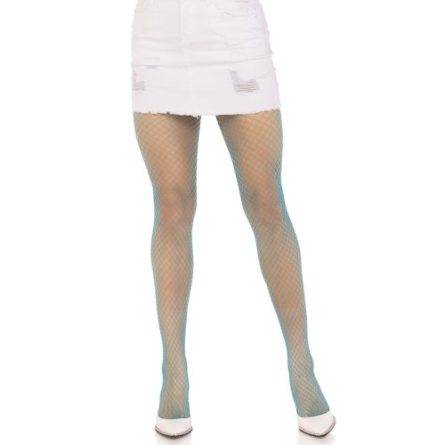 Blue Lycra Fishnet Tights by Leg Avenue
