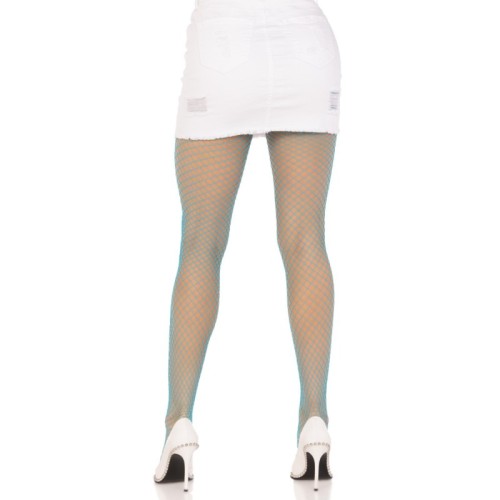 Blue Lycra Fishnet Tights by Leg Avenue