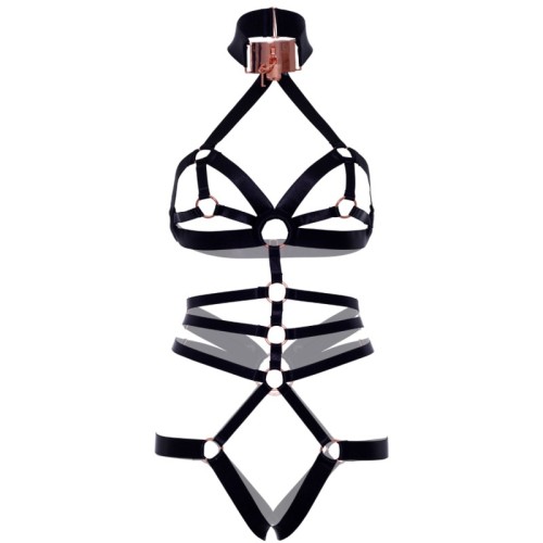 Leg Avenue Arnés Body Elástico Sin Entrepierna para Juego Sensual