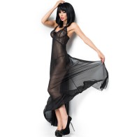 Chilirose - Babydoll Largo Negro CR 3883 - L/XL