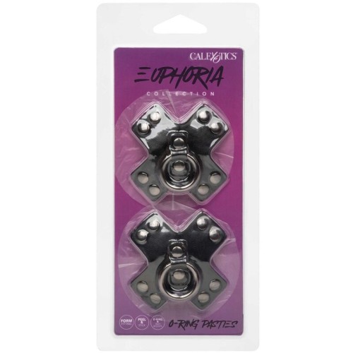 Euphoria Pezoneras Junta Tórica Negro - Moda Sensual