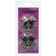 Euphoria Pezoneras Junta Tórica Negro - Moda Sensual