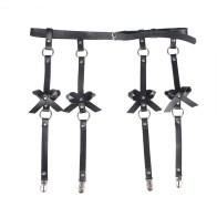 Sublime Leather Chain Leg Harness - One Size