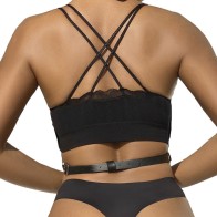 Subblime Black Leather Chest Harness - Bold Style
