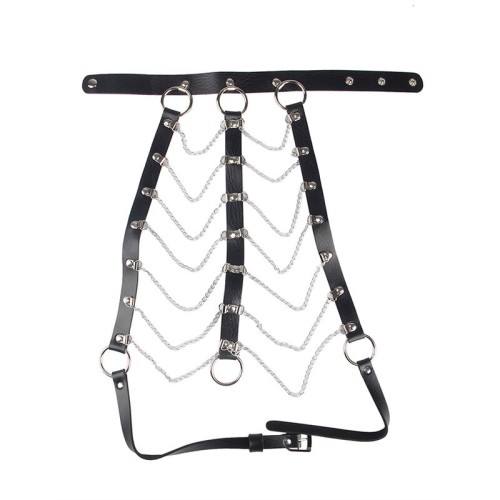 Subblime Black Leather Chest Harness - Bold Style