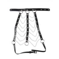 Subblime Black Leather Chest Harness - Bold Style