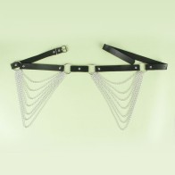 Subblime - Cinturón De Cadenas Cuero Negro Talla única