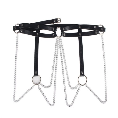 Subblime Leather Chain Belt - Irresistible Elegance