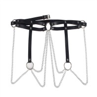 Subblime Leather Chain Belt - Irresistible Elegance