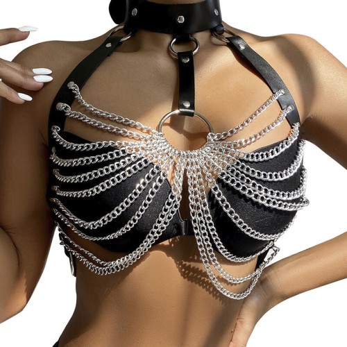 Sublime Leather Chest Harness - Elevate Your Desirability