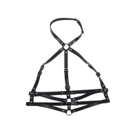 Subblime - Leather Chest Harness Black - Elegant Seduction