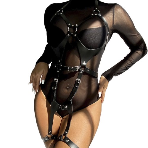 Subblime Arnés Cuerpo Entero Con Hebillas Negro