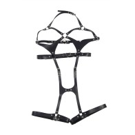 Subblime Full Body Harness with Buckles Black