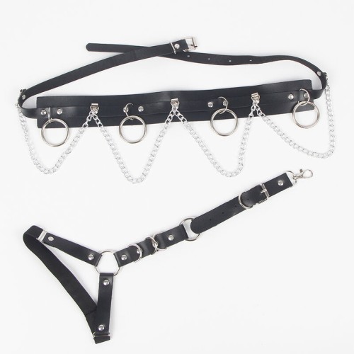 Sublime Unique Harness with Ring and Chain Detail