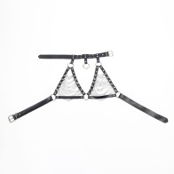 Arnés Sujetador & Collar Con Cadenas - Seducción Máxima