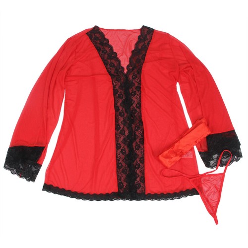 Sublime Sheer Lace Robe