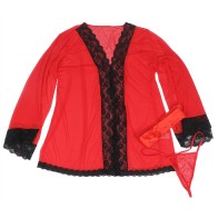 Sublime Sheer Lace Robe