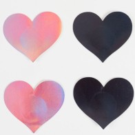 Playful Heart-Shaped Nipple Covers for Fun
