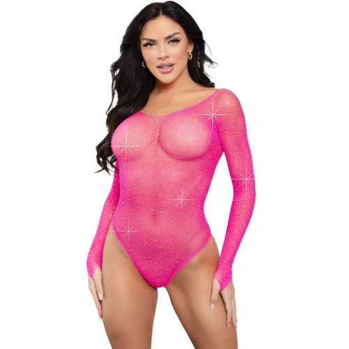 Leg Avenue Long Sleeve Body Fuchsia Fashion