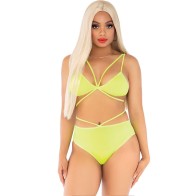 Leg Avenue Top y Bragas Amarillot