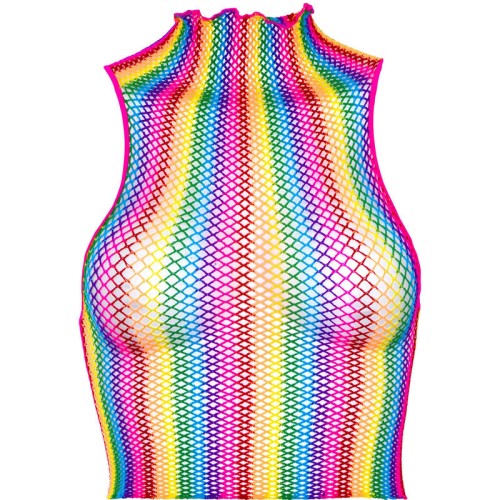 Rainbow Mesh Top for Festival Style