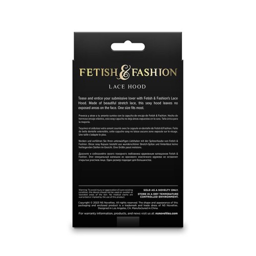 Fetish & Fashion Provocative Lace Hood
