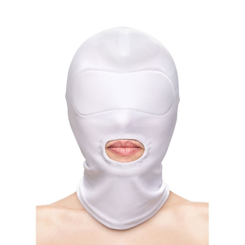 White Nylon Mouth Opening Hood