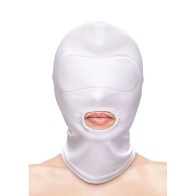 White Nylon Mouth Opening Hood