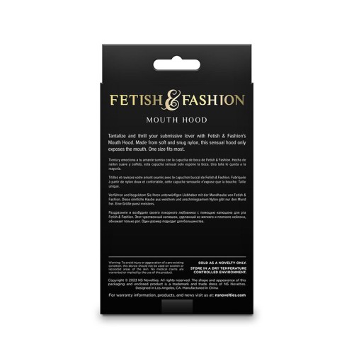 White Nylon Mouth Opening Hood