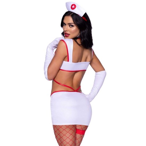 Disfraz Enfermera Sexy Blanco M Leg Avenue