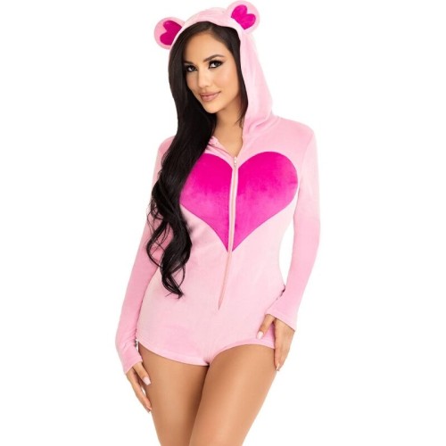 Sweetheart Bear Velvet Bodysuit S