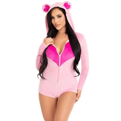 Sweetheart Bear Velvet Bodysuit S
