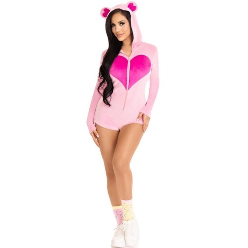 Sweetheart Bear Velvet Bodysuit S