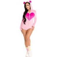 Sweetheart Bear Velvet Bodysuit S