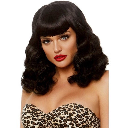 Leg Avenue Retro Curly Wig with Fringe