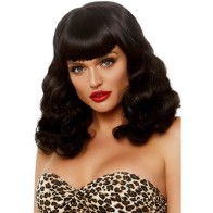 Leg Avenue Retro Curly Wig with Fringe