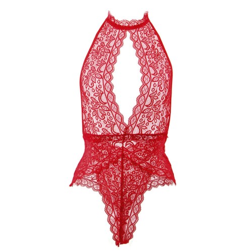 Sublime Open Cup Bodysuit Red S/M