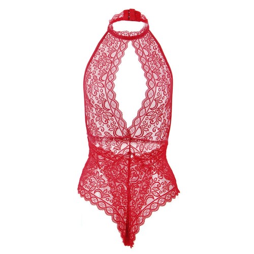 Sublime Open Cup Bodysuit Red S/M