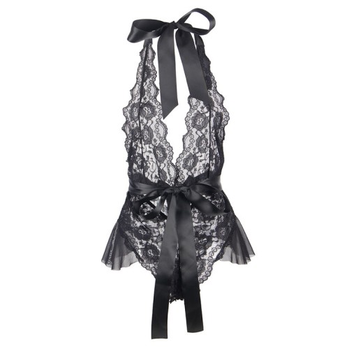 Body Sexy Con Volantes Negro L/XL | Elegancia Suprema
