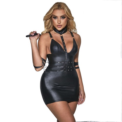 Sublime Black Leather Bondage Body L/XL - Ultimate Seduction