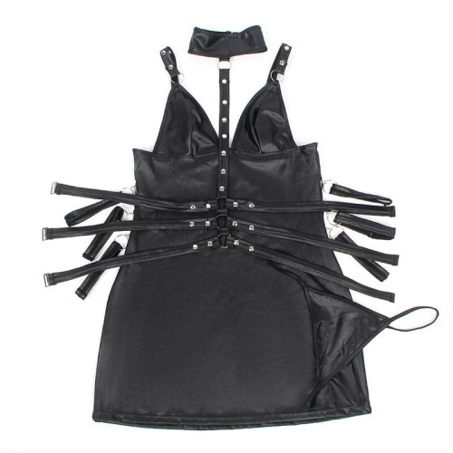 Sublime Black Leather Bondage Body L/XL - Ultimate Seduction