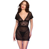Chilirose CR 4830 Babydoll Negro para Noches Elegantes