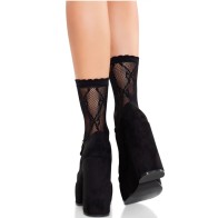 Leg Avenue Lace Ankle Socks with Bows