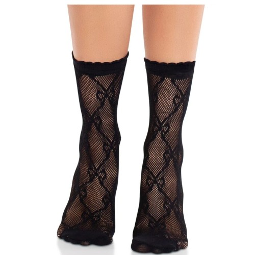Leg Avenue Lace Ankle Socks with Bows