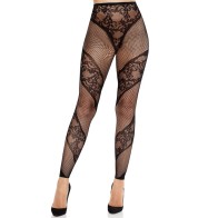 Leg Avenue Lace and Net Illusion Stockings